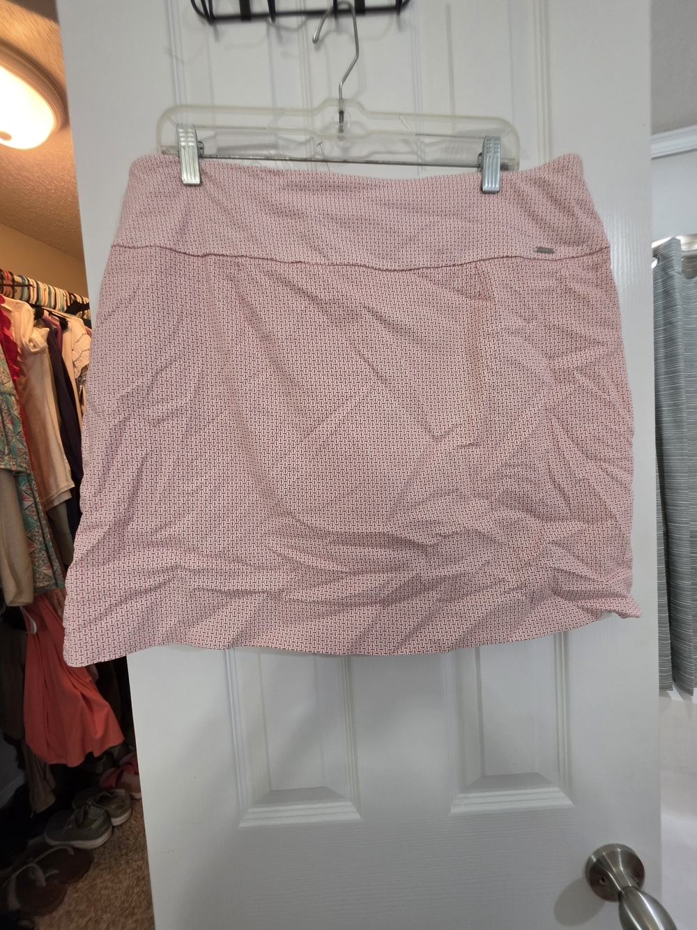 Women’s Orange Patterned Golf Skort